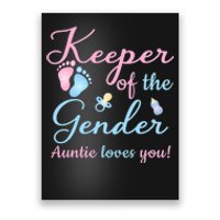 Keeper Of The Gender Auntie Loves Gender Reveal Party Idea Poster