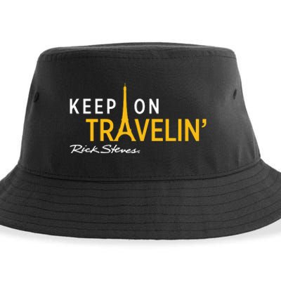 Keep On Travelin Rick Steves Sustainable Bucket Hat