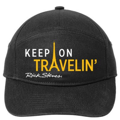 Keep On Travelin Rick Steves 7-Panel Snapback Hat