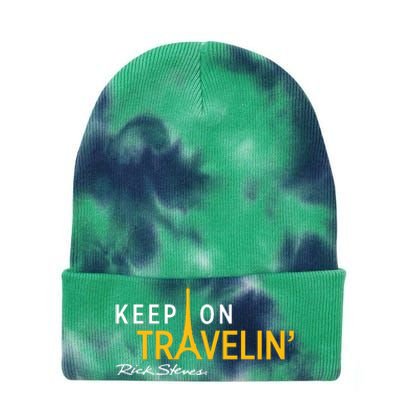 Keep On Travelin Rick Steves Tie Dye 12in Knit Beanie