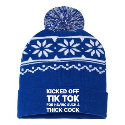 Kicked Off Tik Tok For Having Such A Thick Cock USA-Made Snowflake Beanie