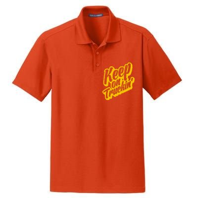 Keep On Truckin Dry Zone Grid Polo