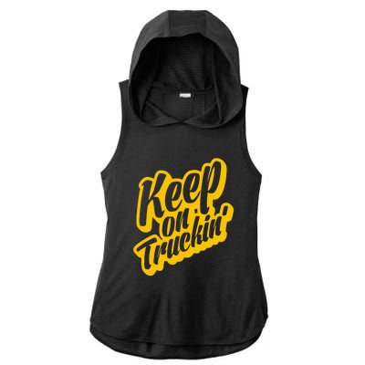 Keep On Truckin Ladies PosiCharge Tri-Blend Wicking Draft Hoodie Tank