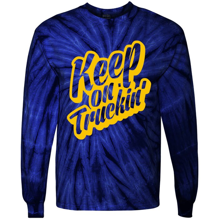 Keep On Truckin Tie-Dye Long Sleeve Shirt