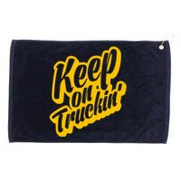 Keep On Truckin Grommeted Golf Towel