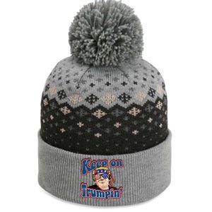 Keep On Trumpin Funny Political Trump Design The Baniff Cuffed Pom Beanie