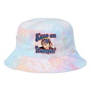 Keep On Trumpin Funny Political Trump Design Tie Dye Newport Bucket Hat