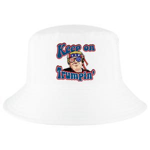 Keep On Trumpin Funny Political Trump Design Cool Comfort Performance Bucket Hat