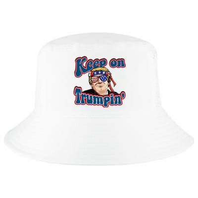 Keep On Trumpin Funny Political Trump Design Cool Comfort Performance Bucket Hat