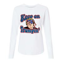 Keep On Trumpin Funny Political Trump Design Womens Cotton Relaxed Long Sleeve T-Shirt