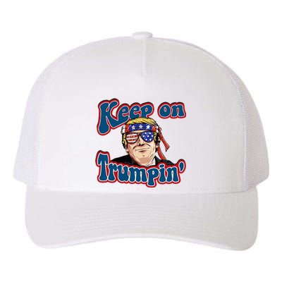 Keep On Trumpin Funny Political Trump Design Yupoong Adult 5-Panel Trucker Hat