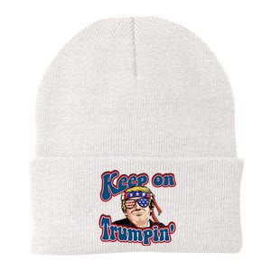 Keep On Trumpin Funny Political Trump Design Knit Cap Winter Beanie