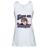 Keep On Trumpin Funny Political Trump Design Ladies Essential Flowy Tank