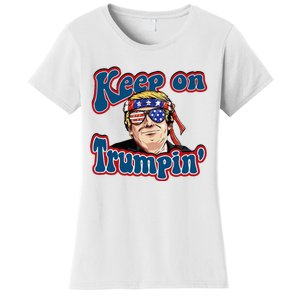 Keep On Trumpin Funny Political Trump Design Women's T-Shirt