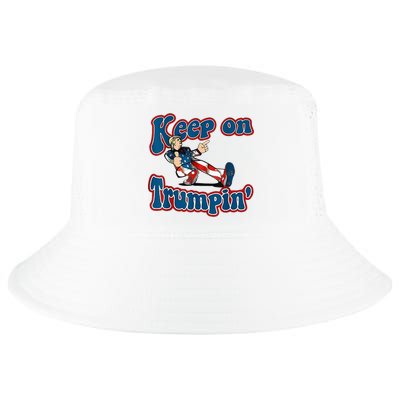 Keep On Trumpin Trump For President 2024 Usa Flag Cool Comfort Performance Bucket Hat