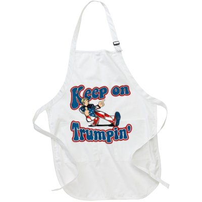 Keep On Trumpin Trump For President 2024 Usa Flag Apron