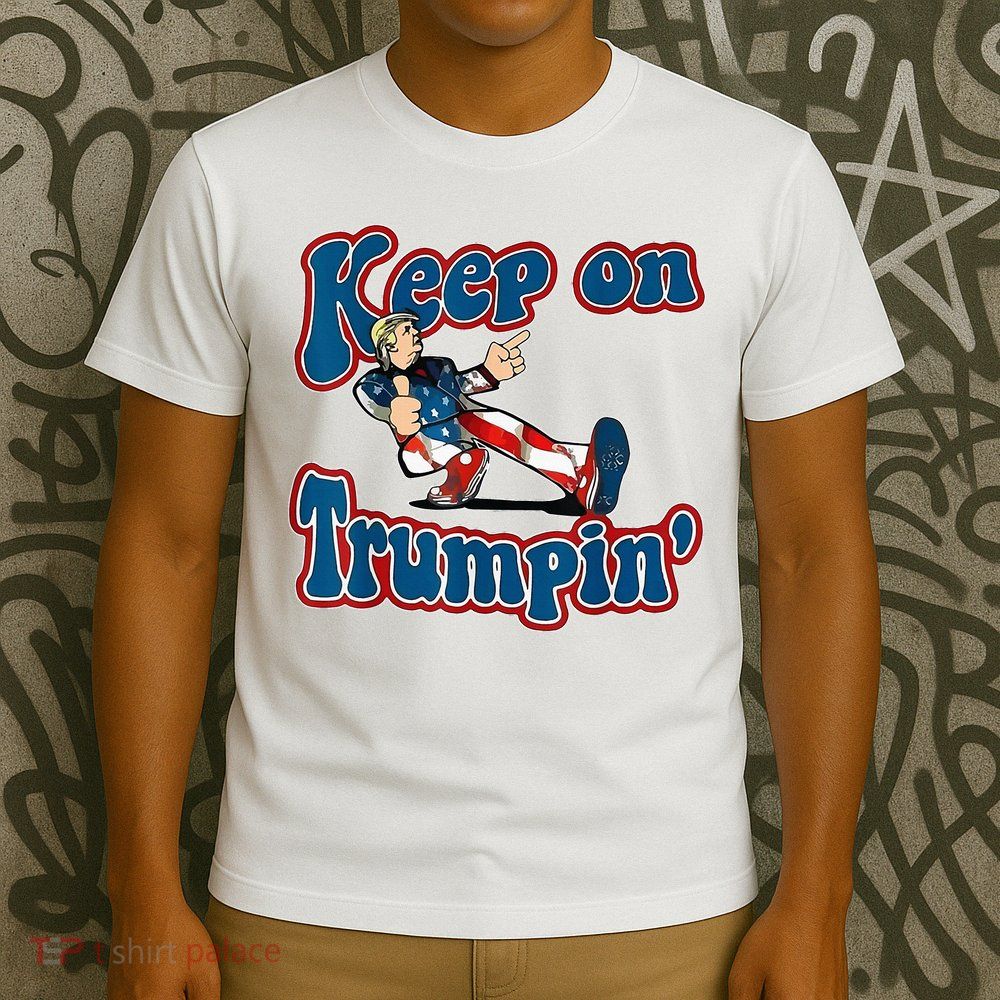 Keep On Trumpin Trump For President 2024 Usa Flag T-Shirt