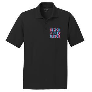 Keeper Of The Gender Gender Reveal Party Baby Shower PosiCharge RacerMesh Polo