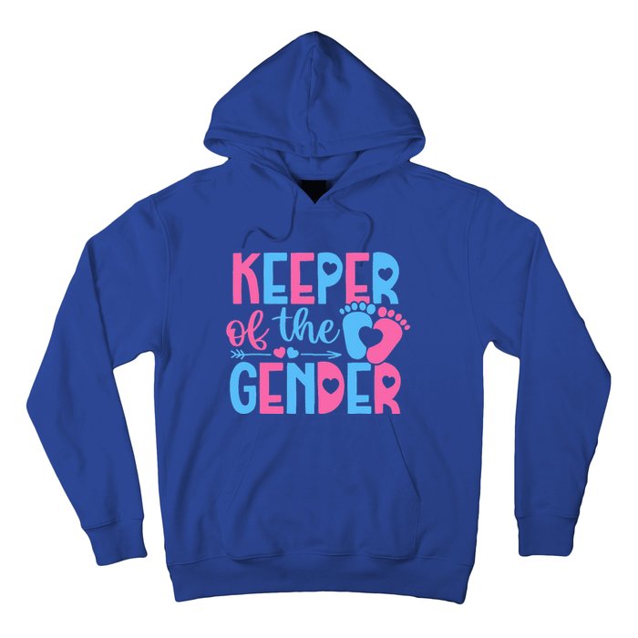 Keeper Of The Gender Gender Reveal Party Baby Shower Hoodie