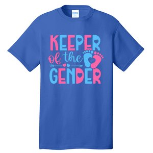 Keeper Of The Gender Gender Reveal Party Baby Shower Tall T-Shirt