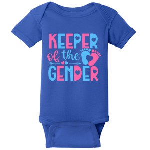 Keeper Of The Gender Gender Reveal Party Baby Shower Baby Bodysuit