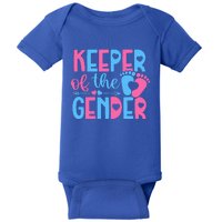 Keeper Of The Gender Gender Reveal Party Baby Shower Baby Bodysuit