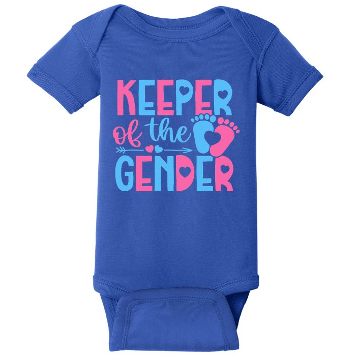 Keeper Of The Gender Gender Reveal Party Baby Shower Baby Bodysuit