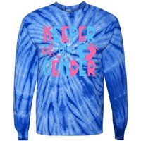 Keeper Of The Gender Gender Reveal Party Baby Shower Tie-Dye Long Sleeve Shirt