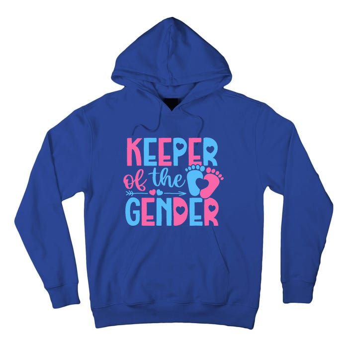 Keeper Of The Gender Gender Reveal Party Baby Shower Tall Hoodie