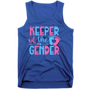 Keeper Of The Gender Gender Reveal Party Baby Shower Tank Top