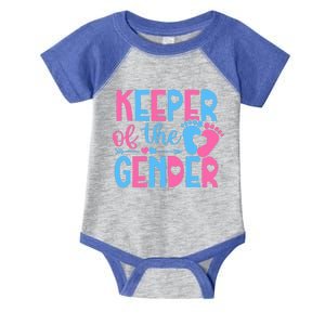 Keeper Of The Gender Gender Reveal Party Baby Shower Infant Baby Jersey Bodysuit