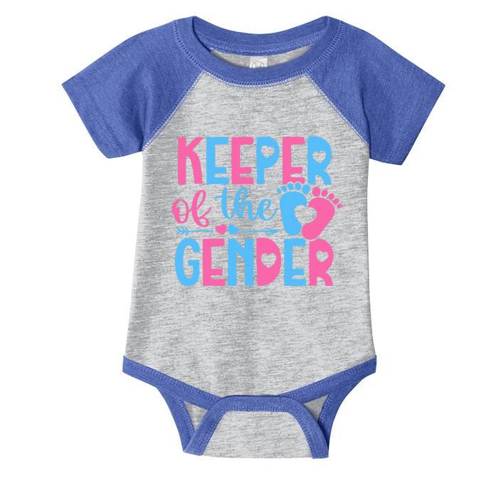 Keeper Of The Gender Gender Reveal Party Baby Shower Infant Baby Jersey Bodysuit