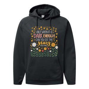 Kamala Only When It Is Dark Enough Can You See The Stars Performance Fleece Hoodie