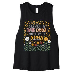 Kamala Only When It Is Dark Enough Can You See The Stars Women's Racerback Cropped Tank