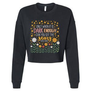 Kamala Only When It Is Dark Enough Can You See The Stars Cropped Pullover Crew