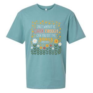 Kamala Only When It Is Dark Enough Can You See The Stars Sueded Cloud Jersey T-Shirt