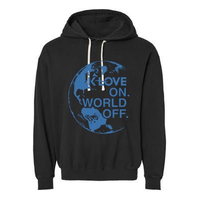 Klove On World Off Garment-Dyed Fleece Hoodie