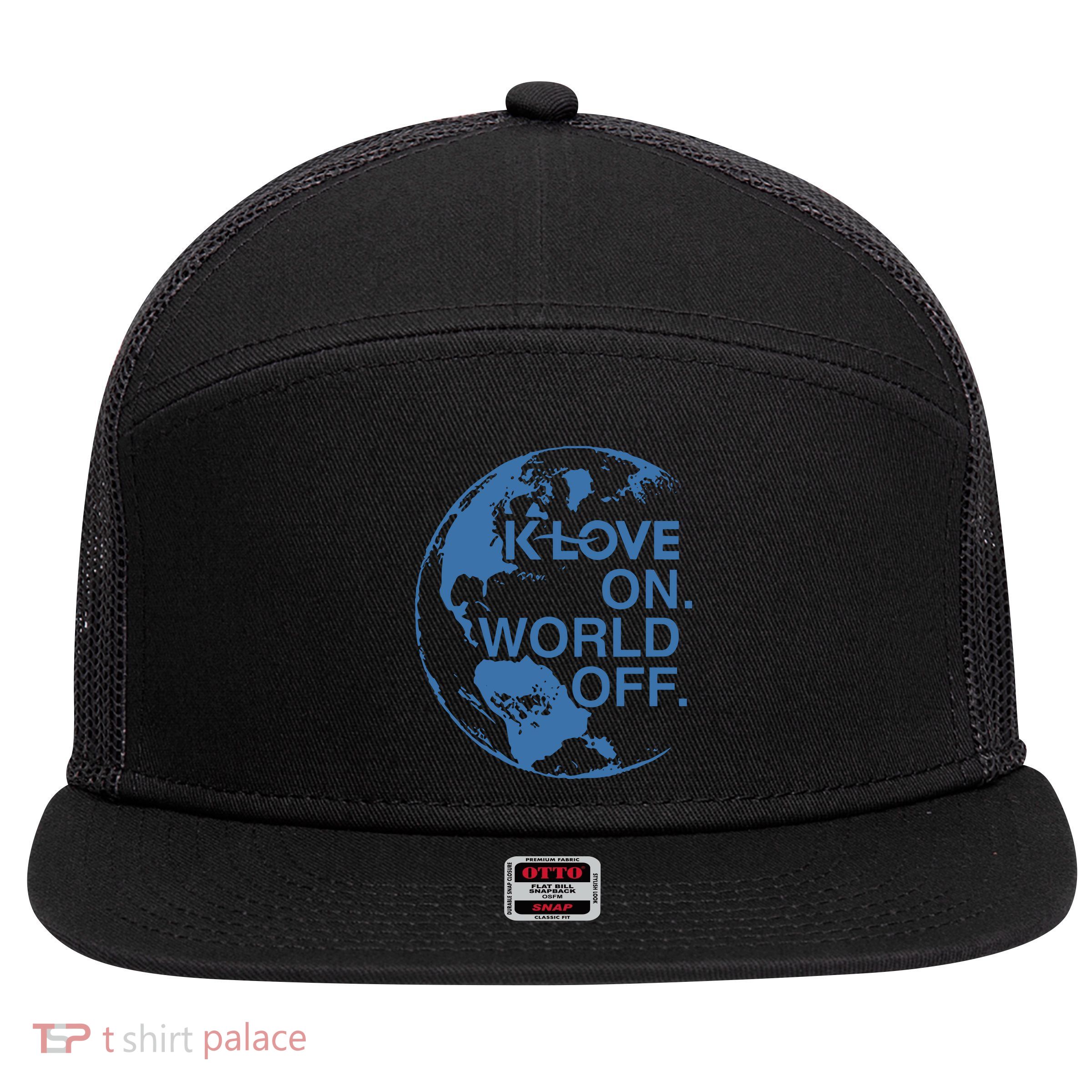 Klove On World Off 7 Panel Mesh Trucker Snapback Hat