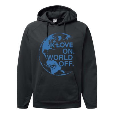 Klove On World Off Performance Fleece Hoodie