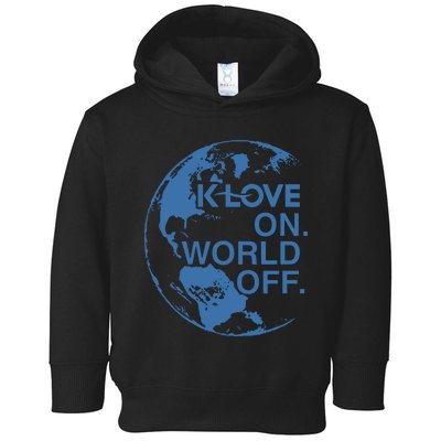 Klove On World Off Toddler Hoodie