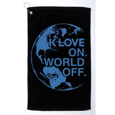 Klove On World Off Golf Towel