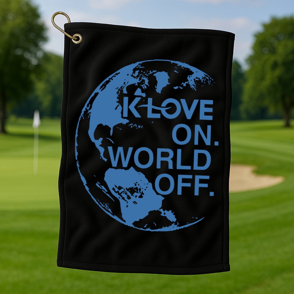 Klove On World Off Golf Towel