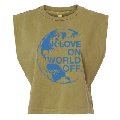 Klove On World Off Garment-Dyed Women's Muscle Tee