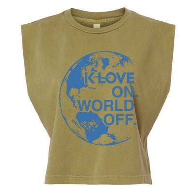 Klove On World Off Garment-Dyed Women's Muscle Tee