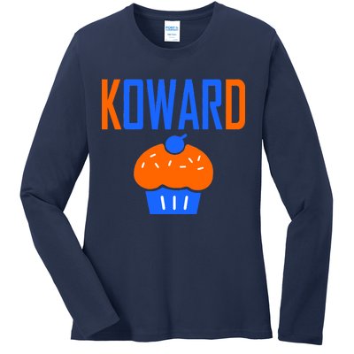 KOWARD Cupcake KD Oklahoma City Basketball Ladies Long Sleeve Shirt