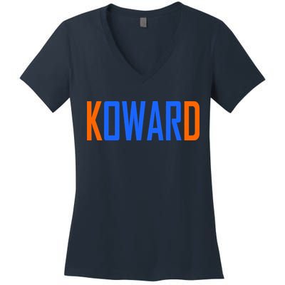 KOWARD KD Oklahoma City Basketball Fan Pride Women's V-Neck T-Shirt