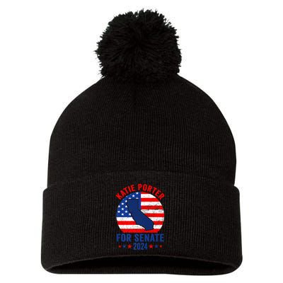 Katie Porter 2024 For US Senate California Democrat Senator Pom Pom 12in Knit Beanie
