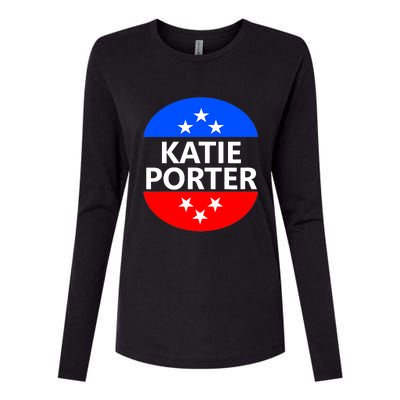 Katie Porter 2024 47th 47 President Election Vote Campaign Womens Cotton Relaxed Long Sleeve T-Shirt