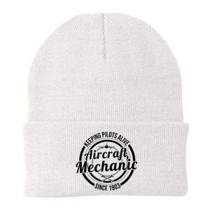 Keeping Pilots Alive Aircraft Mechanic Since 1903 Knit Cap Winter Beanie