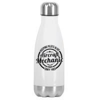 Keeping Pilots Alive Aircraft Mechanic Since 1903 Stainless Steel Insulated Water Bottle